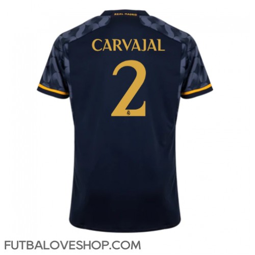 Dres Real Madrid Daniel Carvajal #2 Preč 2023-24 Krátky Rukáv